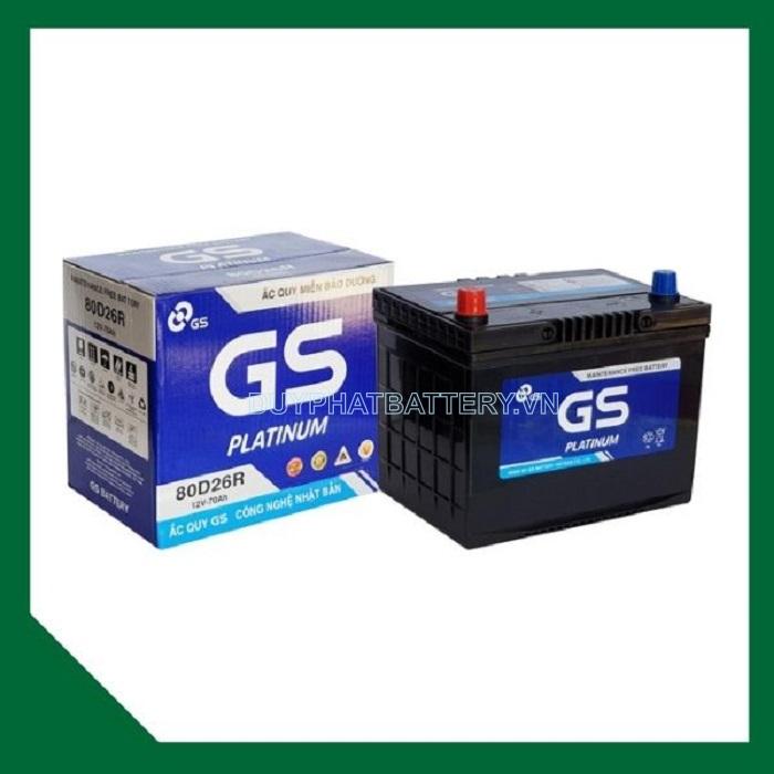 Thông số kỹ thuật của ắc quy GS 70Ah