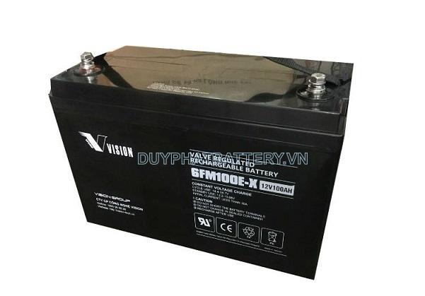 Bình ắc quy Vision 6FM100E-X 12V 100Ah