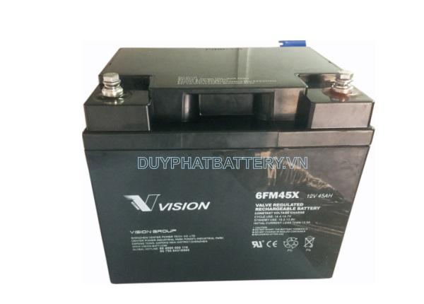 Bình ắc quy Vision 6FM45-X 12V 45Ah