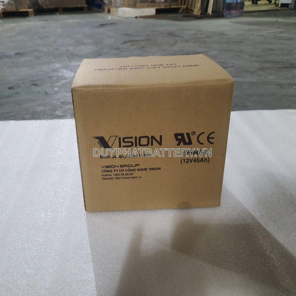 Bình ắc quy Vision 6FM45-X 12V 45Ah