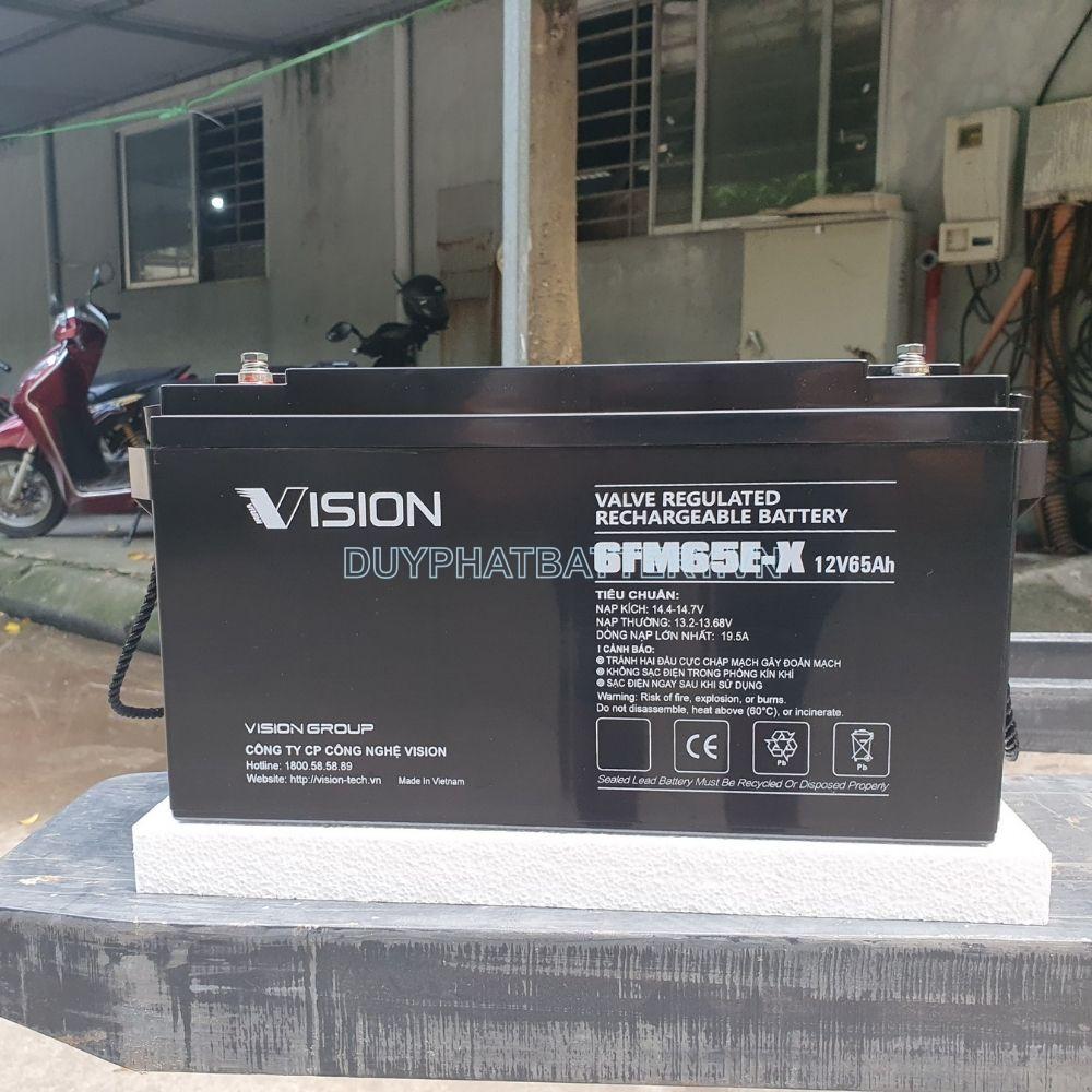 Bình ắc quy Vision 6FM65E-X 12V 65Ah