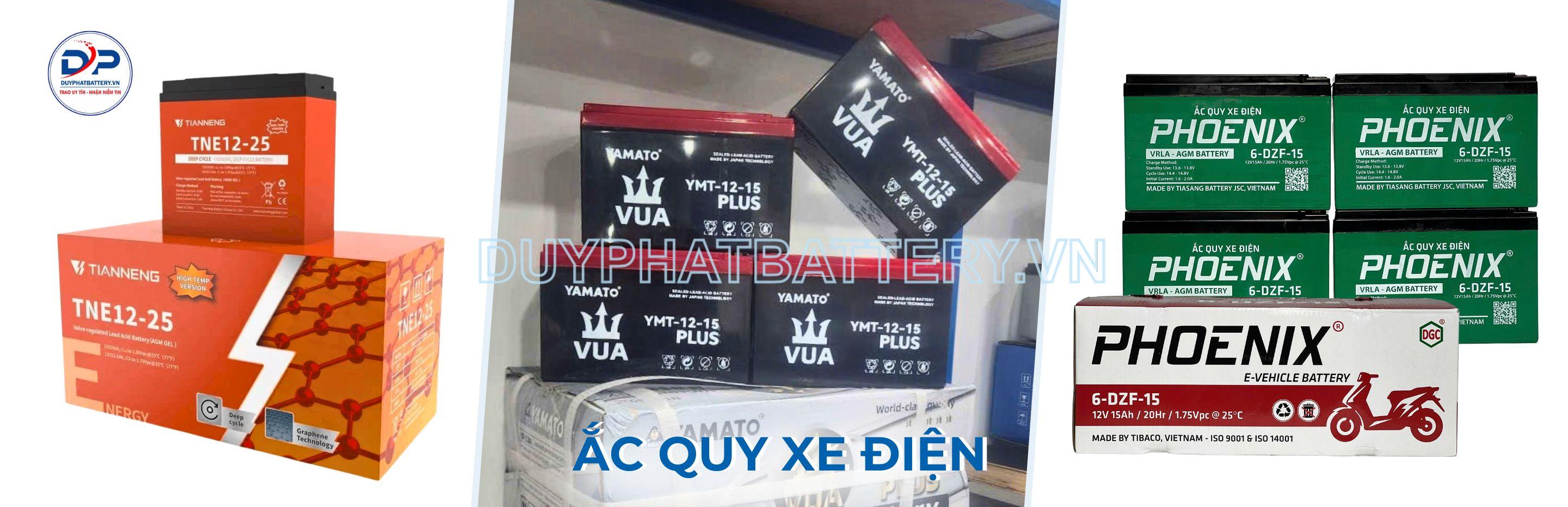Các loại ắc quy xe điện phổ biến